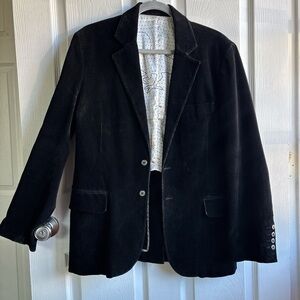 Modern Amusement Black Corduroy Blazer- Small